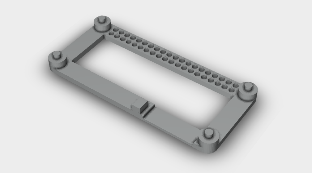 40-pin GPIO Frame for Raspberry Pi Zero - Heat Resistant Material